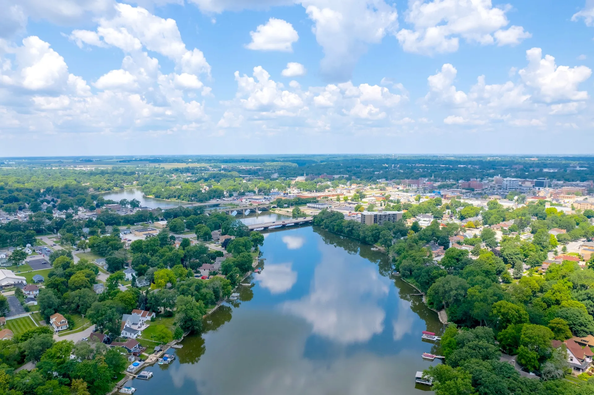 Elite Flight Training & Aircraft Management flight over Kankakee, IL